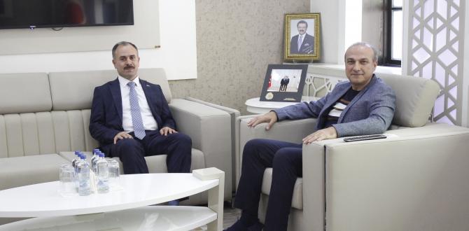 AMASYA DENETİMLİ SERBESTLİK MÜDÜRÜ TÜRKMEN'DEN BAŞKAN KIRLANGIÇ'A VEDA ZİYARETİ