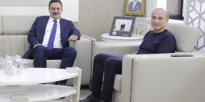 AK PARTİ AMASYA MİLLETVEKİLİ HALUK İPEK'TEN ATSO BAŞKANI MURAT KIRLANGIÇ'A ZİYARET