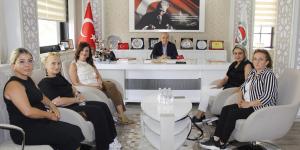 AMASYA KGK BAŞKANI GÜLSÜM GÜNER VE TOKAT KGK BAŞKANI VESİLE KEŞKEK GÜLER'DEN ATSO BAŞKANI MURAT KIRLANGIÇ'A ZİYARET