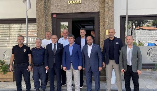 VALİ ÖNDER BAKAN, JANDARMA KOMUTANI RAMAZAN YİĞİT VE EMNİYET MÜDÜRÜ AYHAN SARAÇ’TAN ATSO’YA ZİYARET