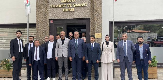 ANAHTAR PARTİ GENEL BAŞKAN YARDIMCISI TANRIÖVER VE BERABERİNDEKİ HEYETTEN AMASYA TSO'YA ZİYARET