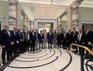 ATSO BAŞKANI MURAT KIRLANGIÇ, TOBB BAŞKANI HİSARCIKLIOĞLU VE MBF BAŞKANI SIR SACRANIE’NİN KATILIMIYLA LONDRA’DA GERÇEKLEŞEN TOPLANTIYA KATILDI