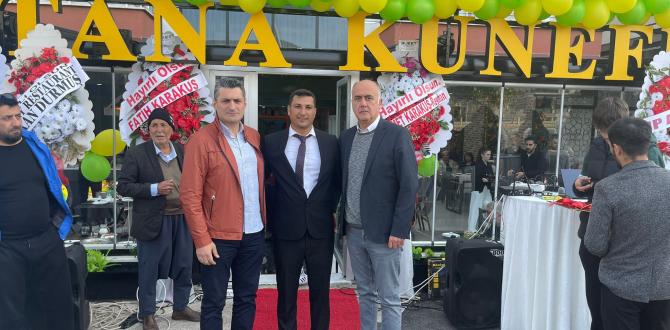 ATSO YÖNETİM KURULU ÜYESİ ÇITIR VE GENEL SEKRETERİ CİNBAZ SULTANA KÜNEFE'NİN AÇILIŞ TÖRENİNE KATILDILAR