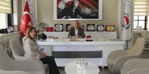 AKADEMİK DANIŞMAN LEYLA FİRUZE ARDA'DAN ATSO BAŞKANI MURAT KIRLANGIÇ'A ZİYARET