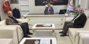 AMASYA TSO BAŞKANI KIRLANGIÇ VE AMASYA ESOB BAŞKANI KÖSE'DEN İL SAĞLIK MÜDÜRÜ KOÇ'A ZİYARET