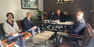 ATSO BAŞKANI MURAT KIRLANGIÇ ÖZTÜRK İNŞAAT FİRMASI SAHİBİ BAYRAM ÖZTÜRK'Ü ZİYARET ETTİ