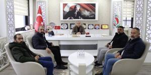 AMASYA MADENİ EŞYA SANATKARLARI ESNAF ODASI BAŞKAN ADAYI AYAN'DAN ATSO BAŞKANI KIRLANGIÇ'A ZİYARET