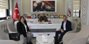 TEB AMASYA ŞUBE MÜDÜRÜ KAZANCI'DAN ATSO BAŞKANI KIRLANGIÇ'A ZİYARET