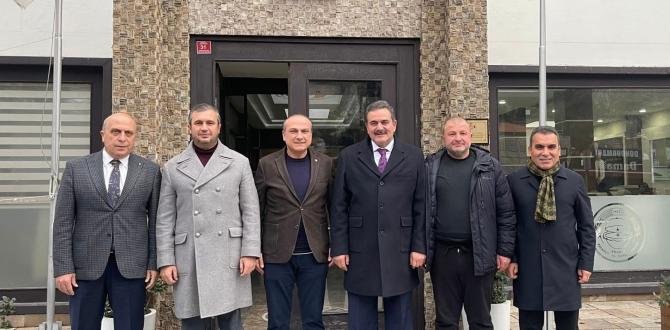 AK PARTİ AMASYA MİLLETVEKİLİ HALUK İPEK, İL BAŞKANI GALİP UZUN VE BERABERİNDEKİ HEYETTEN ZİYARET