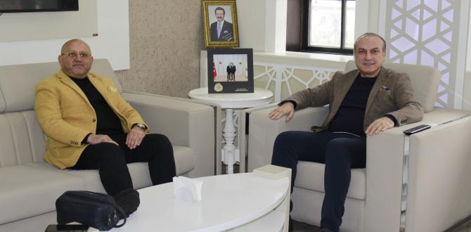 ABDULLAH ÇOBAN'DAN BAŞKAN MURAT KIRLANGIÇ'A ZİYARET