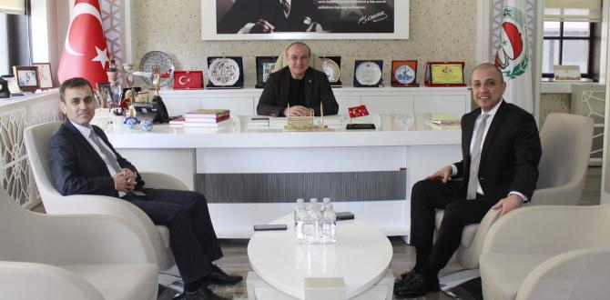 GARANTİ BANKASI AMASYA ŞUBE MÜDÜRÜ EREN ÇOKÇETİN'DEN ATSO BAŞKANI MURAT KIRLANGIÇ'A ZİYARET