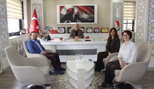 AUSSAM MÜDÜRÜ KESKİN'DEN BAŞKAN KIRLANGIÇ'A ZİYARET