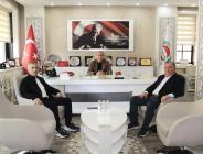 LİDER İNŞAAT FİRMASI SAHİBİ BARDAKÇI'DAN BAŞKAN KIRLANGIÇ'A ZİYARET