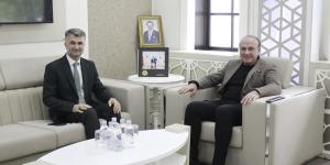AMASYA İL MÜFTÜSÜ İBRAHİM YAVUZ'DAN AMASYA TSO BAŞKANI MURAT KIRLANGIÇ'A ZİYARET