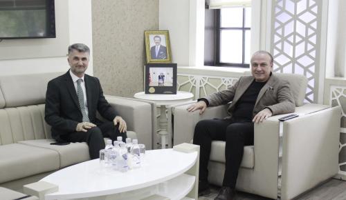 AMASYA İL MÜFTÜSÜ İBRAHİM YAVUZ'DAN AMASYA TSO BAŞKANI MURAT KIRLANGIÇ'A ZİYARET