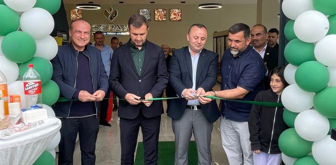 ATSO BAŞKANI MURAT KIRLANGIÇ, SERAY KURUYEMİŞ’İN YENİ ŞUBE AÇILIŞINA KATILDI
