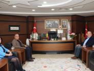 AMASYA TSO BAŞKANI MURAT KIRLANGIÇ'TAN AMASYA ÜNİVERSİTESİ REKTÖRÜ PROF. DR. AHMET HAKKI TURABİ'YE ZİYARET