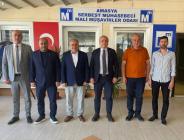 AMASYA TSO HEYETİNDEN AMASYA SMMMO BAŞKANI KANBOLAT'A ZİYARET