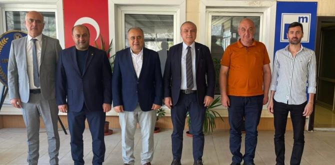 AMASYA TSO HEYETİNDEN AMASYA SMMMO BAŞKANI KANBOLAT'A ZİYARET