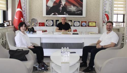 EKKİM POLİMER FİRMASINDAN AMASYA TSO BAŞKANI KIRLANGIÇ'A ZİYARET