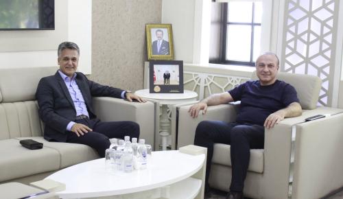 DENİZBANK AMASYA ŞUBE MÜDÜRÜ ÖZBAY'DAN BAŞKAN KIRLANGIÇ'A ZİYARET