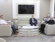 GENÇLİK VE SPOR İL MÜDÜRÜ ERCAN VE ASİAD BAŞKANI KAYALAR'DAN ATSO BAŞKANI KIRLANGIÇ'A ZİYARET