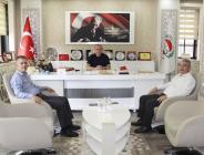 İL DEFTERDARI ALİ ÇAKIR'DAN ATSO BAŞKANI MURAT KIRLANGIÇ'A ZİYARET