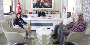 AMASYA YEŞİLIRMAK ROTARY KULÜBÜNDEN BAŞKAN KIRLANGIÇ'A ZİYARET