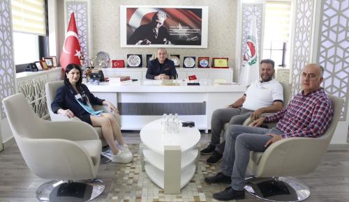 AMASYA YEŞİLIRMAK ROTARY KULÜBÜNDEN BAŞKAN KIRLANGIÇ'A ZİYARET