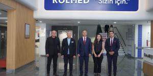 KIRGIZİSTAN ANKARA BÜYÜKELÇİSİ KAZAKBAEV VE ATSO BAŞKANI KIRLANGIÇ’TAN ATSO ÜYESİ FİRMALARA ZİYARET