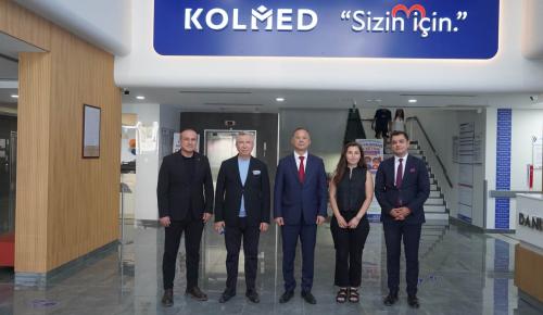KIRGIZİSTAN ANKARA BÜYÜKELÇİSİ KAZAKBAEV VE ATSO BAŞKANI KIRLANGIÇ’TAN ATSO ÜYESİ FİRMALARA ZİYARET