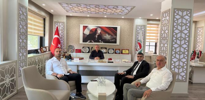 KOSGEB Amasya İl Müdürü Hamdullah Çelebi ve Silverline Yönetim Kurulu Üyesi Eren Atay’dan Odamıza Ziyaret