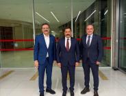 AMASYA TSO BAŞKANI MURAT KIRLANGIÇ, HATAY VALİSİ MUSTAFA MASATLI İLE BİR ARAYA GELDİ