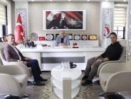 AMASYA DENETİMLİ SERBESTLİ MÜDÜRÜ BALABAN'DAN ATSO BAŞKANI KIRLANGIÇ'A ZİYARET