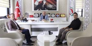 AMASYA DENETİMLİ SERBESTLİ MÜDÜRÜ BALABAN'DAN ATSO BAŞKANI KIRLANGIÇ'A ZİYARET