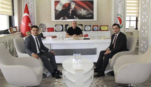 QNB FİNANSBANK AMASYA ŞUBE MÜDÜRÜ ÖZTÜRK'TEN BAŞKAN KIRLANGIÇ'A ZİYARET