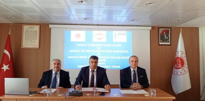 AMASYA’DA YÜKÜMLÜLERİN TOPLUMA KAZANDIRILMASINA YÖNELİK PROTOKOL İMZALANDI