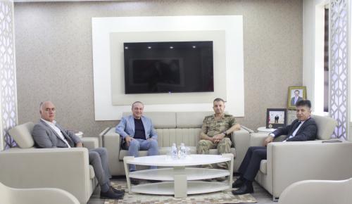 POLİS BAŞMÜFETTİŞİ ÖZTÜRK VE JANDARMA GENEL KOMUTANLIĞI DENETLEME VE DEĞERLENDİRME HEYETİ ÜYESİ GÜRSES'TEN BAŞKAN KIRLANGIÇ'A ZİYARET
