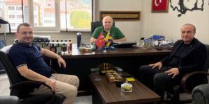 ATSO BAŞKANI KIRLANGIÇ SMMM BÜLENT SÜTOĞLU VE SMMM OĞUZ KAAN SÜTOĞLU'NU ZİYARET ETTİ