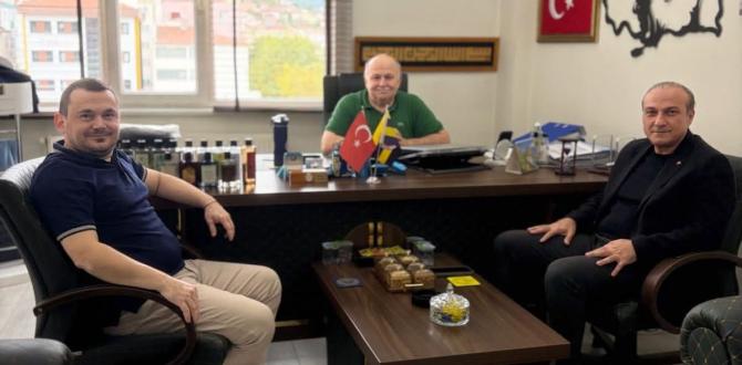 ATSO BAŞKANI KIRLANGIÇ SMMM BÜLENT SÜTOĞLU VE SMMM OĞUZ KAAN SÜTOĞLU'NU ZİYARET ETTİ