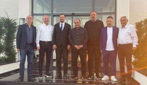 AMASYA TSO BAŞKANI NUREDDİN GÜÇYETMEZ, SULUOVA TSO BAŞKANI OĞUZHAN YAVUZ ZENNUN İLE BİR ARAYA GELDİ