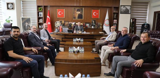 ATSO BAŞKAN YARDIMCISI GÜNEY VE MECLİS ÜYESİ SÖYLEMEZ'DEN AMASYA BELEDİYE BAŞKANI SEVİNDİ'YE ZİYARET